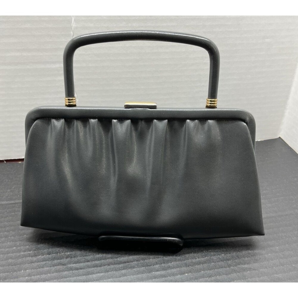 Vintage Ande Women's Clutch Evening Purse W/Handle Gray Wedding Evening Formal